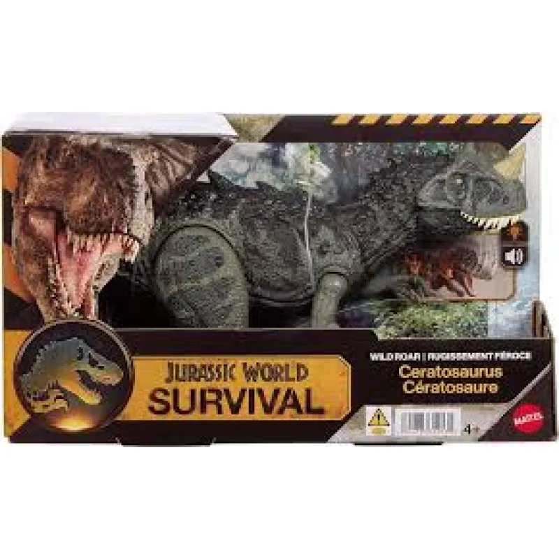Mattel Jurassic World - Survival Wild Roar, Ceratosaurus JKL77 (JGB87)