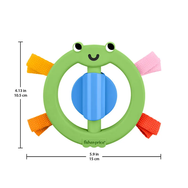 Fisher Price - Κουδουνίστρες Ζωάκια, Πράσινο Βατραχάκι JKW55 (JKW53)