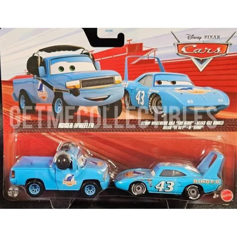 Mattel Cars - Σετ Με 2 Αυτοκινητάκια, Roger Wheeler And Strip Weathers Aka ‘The King’ JKW73 (/DXV99/JVB27)