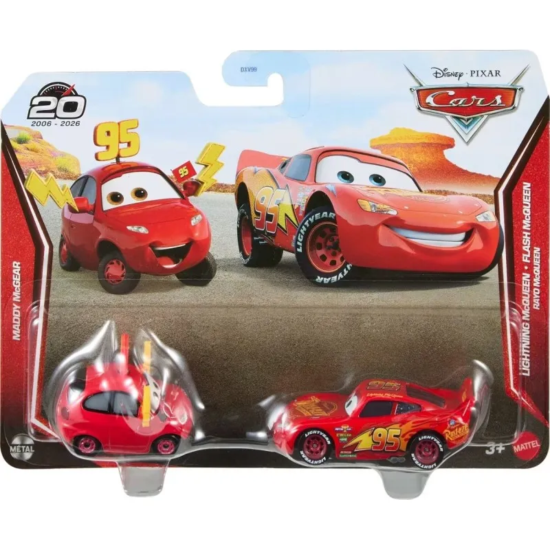Mattel Cars - Σετ Με 2 Αυτοκινητάκια, Maddy McGear & Lightning McQueen JKW76 (DXV99/JVB27)