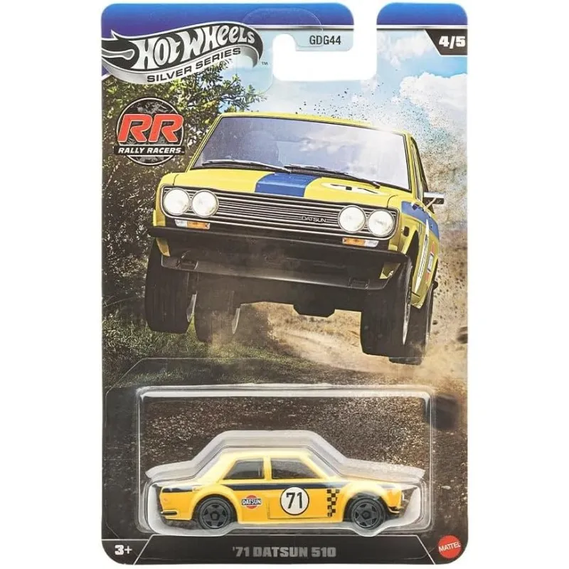 Mattel Hot Wheels - Silver Series, Rally Racers, '71 Datsun 510 (4-5) JKX64 (JLT21)