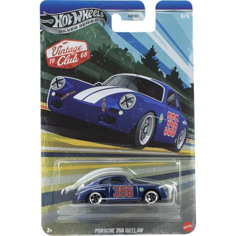 Mattel - Hot Wheels Silver Series, Vintage Club 1968, Porsche 356 Outlaw (5/5) JKY28 (HRT81)