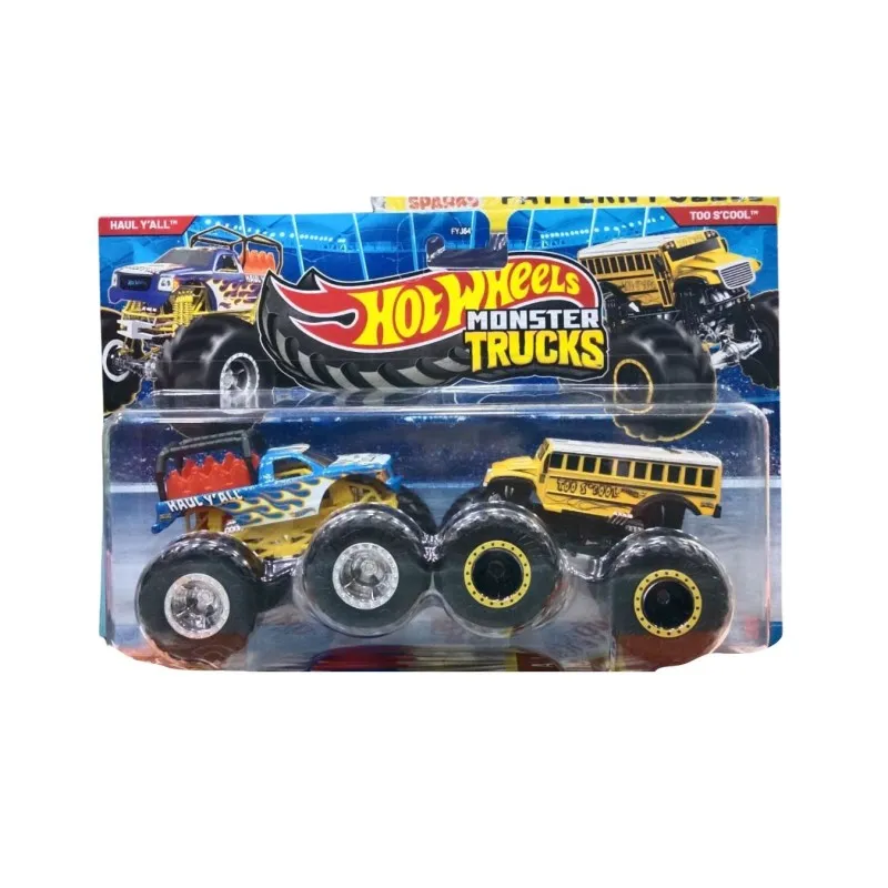 Mattel Hot Wheels - Monster Trucks, Demolition Doubles, Haul Y'all & Too S'cool JLV85 (FYJ64)