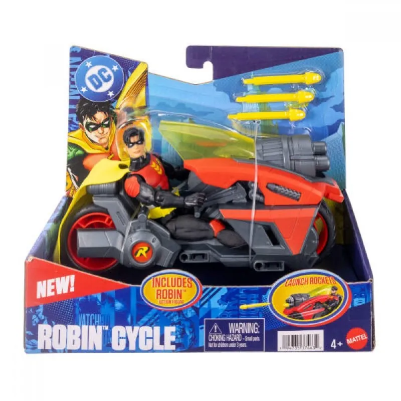 Mattel DC - Super Villains, Robin-Cycle & Robin JMD51 JMD51