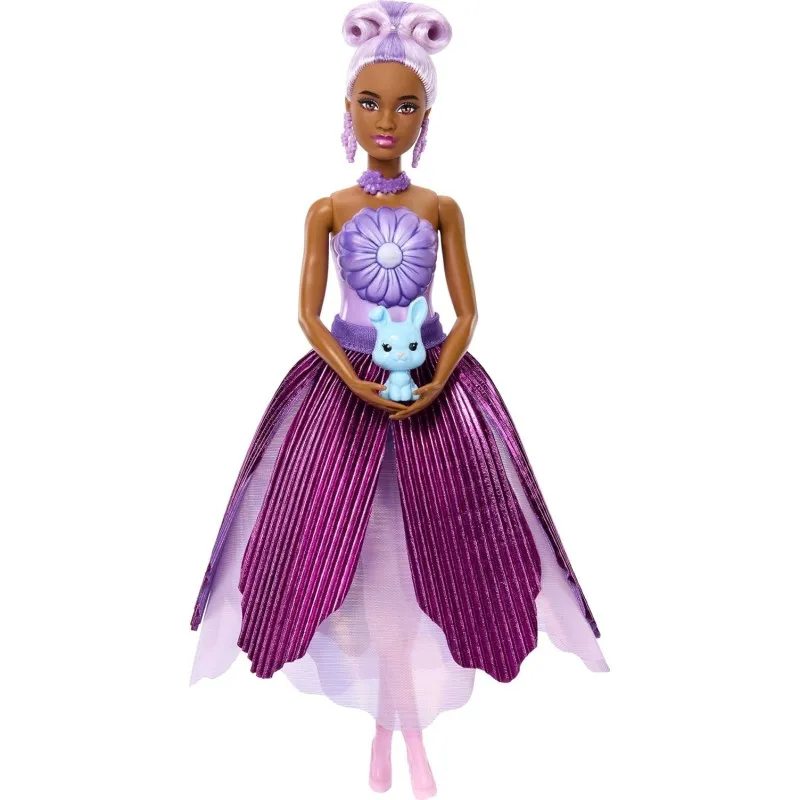 Mattel Barbie - Petal Pop, Purple Floral Dress JMF58 (JMF56)