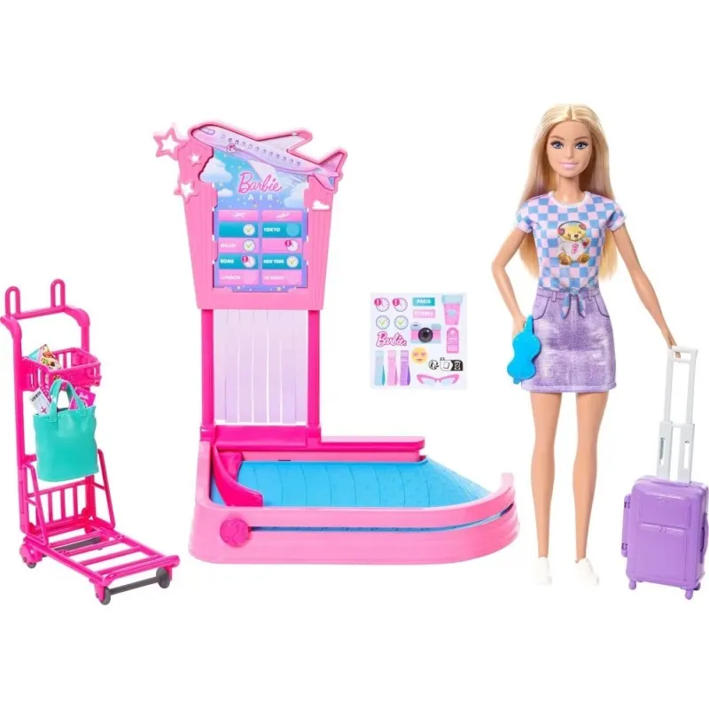 Mattel Barbie - Family & Friends, Baggage Claim JMJ49