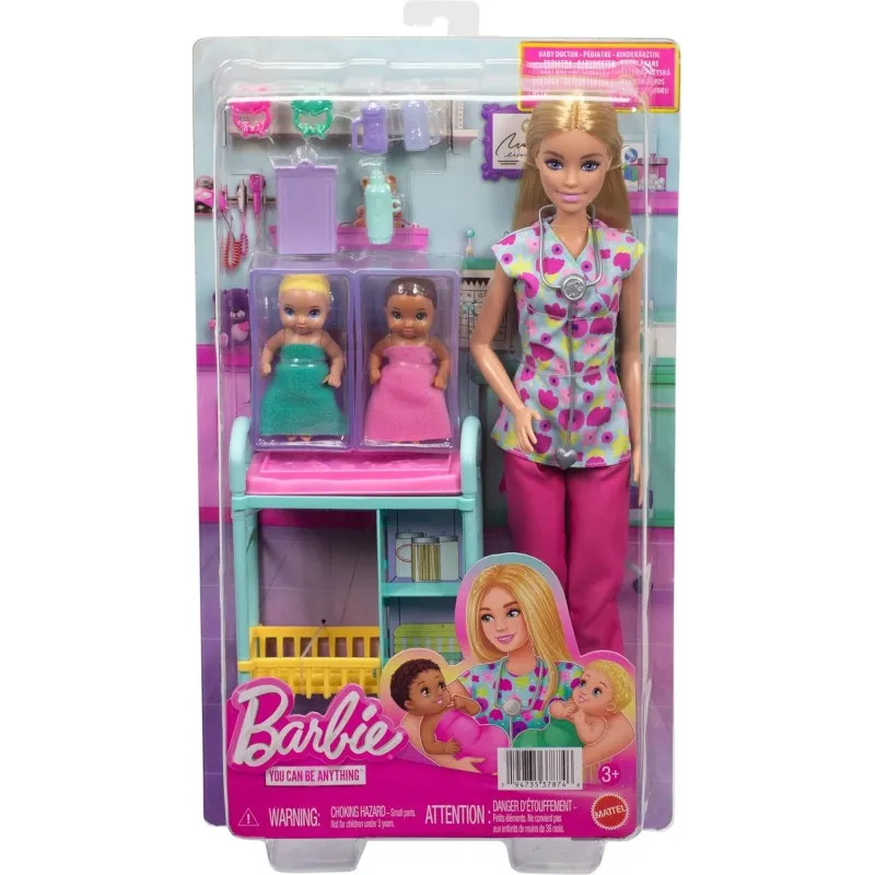 Mattel Barbie - You Can Be Anything, Baby Doctor JMK12 (JCR71)