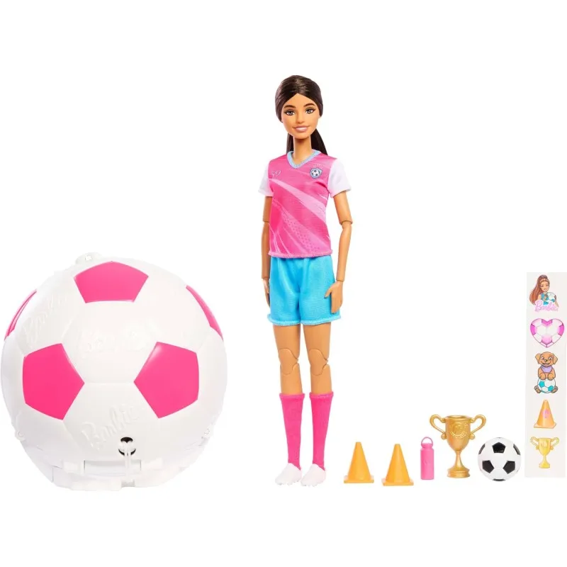 Mattel Barbie - Barbie Μπάλα Έκπληξη - Ποδοσφαιρίστρια JMK20