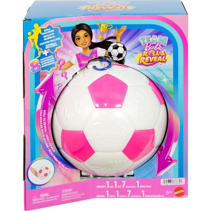 Mattel Barbie - Barbie Μπάλα Έκπληξη - Ποδοσφαιρίστρια JMK20