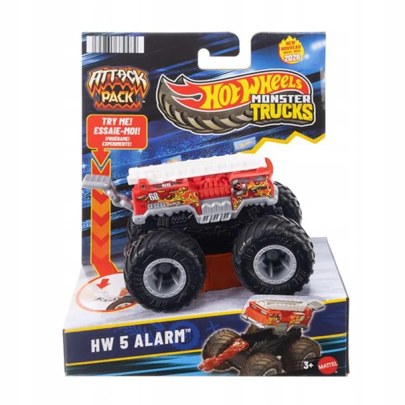 Mattel Hot Wheels - Monster Trucks, Attack Pack, HW 5-Alarm JMK98 (JMK92)