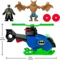 Fisher Price - Imaginext, DC Super Friends - Batcopter Vs Man-Bat Figures &Vehicle JML97