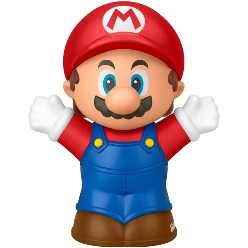 Mattel Super Mario - Little People Collector, Single Fig Classic Mario 7cm JMM05 (JHG64)