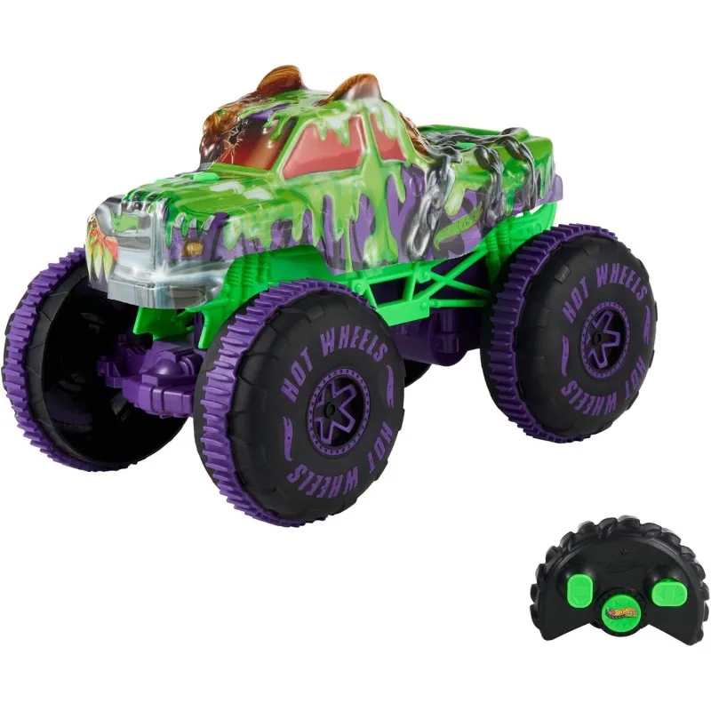 Mattel Hot Wheels - Τηλεκατευθυνόμενο Monster Trucks Mutant Chaos Wreckin’ Wolf RC Vehicle JMM77