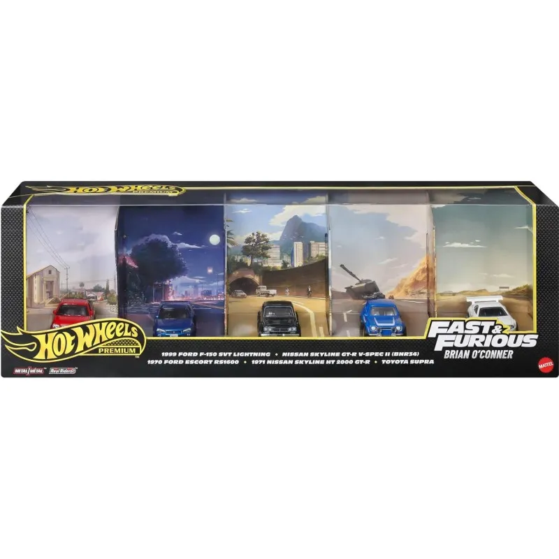 Mattel Hot Wheels - Premium, Fast & Furious, Bundle Of 5 JMN13