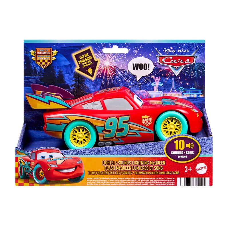 Mattel Cars - Lights & Sounds Lightning McQueen JMT55