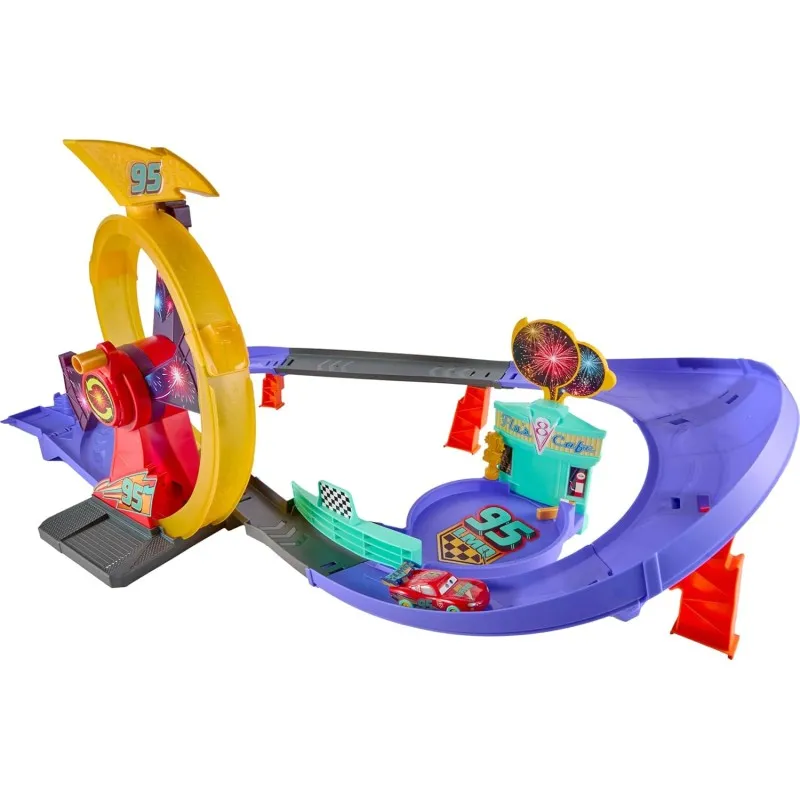 Mattel Cars - Trucks & Playsets Super Light-Up Track Set JMT57