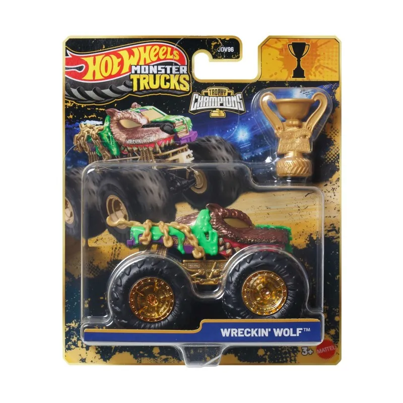 Mattel Hot Wheels - Monster Trucks, Trophy Champions, Wreckin Wolf JMV65 (JDV96)