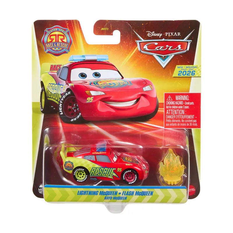 Mattel Cars - Radiator Springs Race & Rescue , Lightning McQueen Flash Mcqueen JMX73 (JMX72)