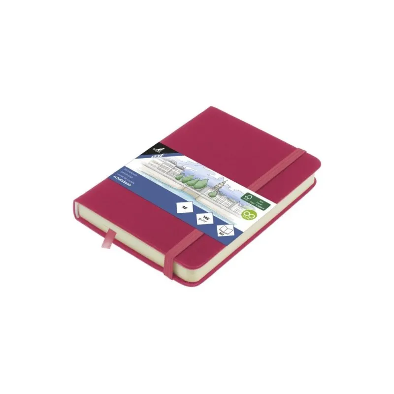 Kangaro - Sketchbook Με Σκληρό Εξώφυλλο Και Λάστιχο, Ruby A6 80 Φύλλα K-861271