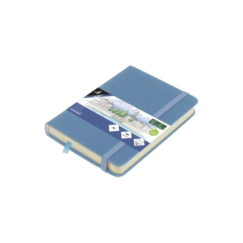 Kangaro - Sketchbook Με Σκληρό Εξώφυλλο Και Λάστιχο, Sky Blue A6 80 Φύλλα K-861275