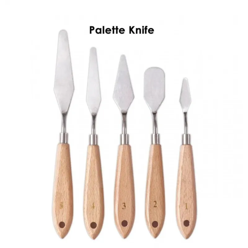 Foska - Σπάτουλες Ζωγραφικής Μεταλλικές Artist 5 Τεμάχια LB4006