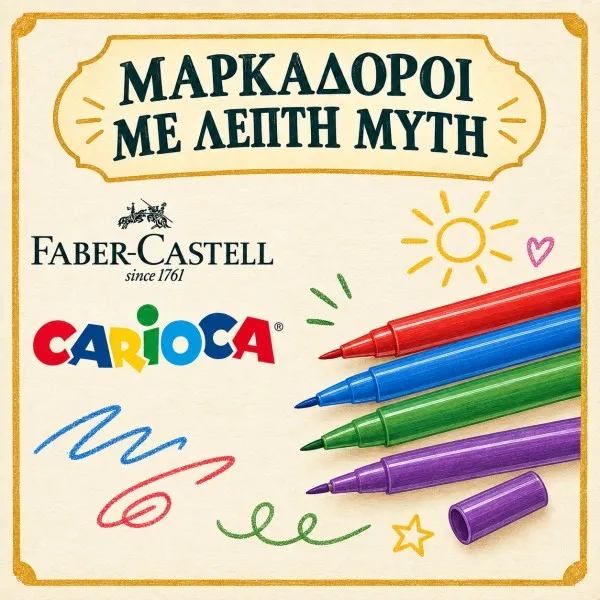 Μαρκαδόροι Με Λεπτή Μύτη