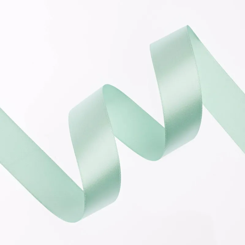 Kyriacou - Κορδέλα Σατέν Μονής Όψης Με Ουγιά 25mmX100M Green Pastel PSAXXXXX-XXXX25-62XXXX