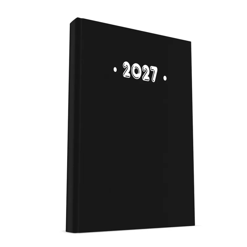 Υδρόγειος - Ημερήσιο Ημερολόγιο PVC 2027, Black 21x29 1333