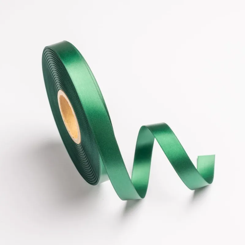 Kyriacou - Κορδέλα Σατέν Διπλής Όψης Με Ουγιά 16mmX50M Green Dark SAP5XXXX-X16X50-65XXXX