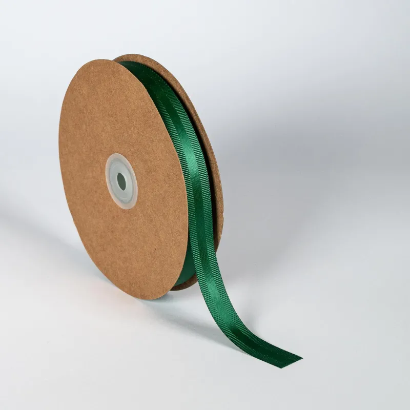 Kyriacou - Κορδέλα Σατέν Με Γκρο, 15mmX50M, Green Dark SGROXXXX-X15X50-65XXXX