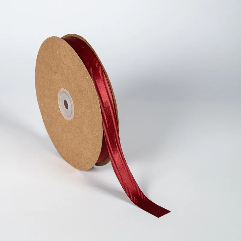 Kyriacou - Κορδέλα Σατέν Με Γκρο, 15mmX50M, Burgundy SGROXXXX-X15X50-71XXXX