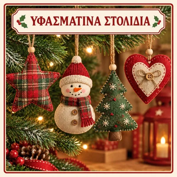 Υφασμάτινα Στολίδια