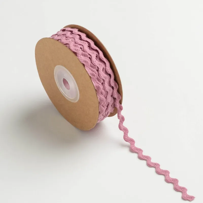 Kyriacou - Κορδέλα Zig-Zag Ματτ Χρωματιστή 5mmX20M, Pink Old ZZGMAXXX-XX5X20-21XXXX