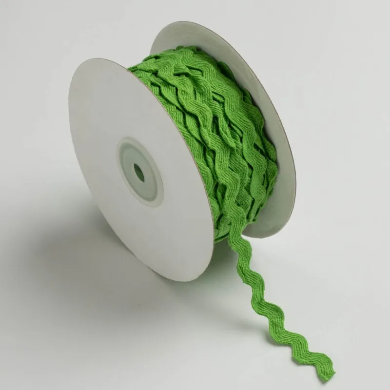 Kyriacou - Κορδέλα Zig-Zag Ματτ Χρωματιστή 8mmX25M, Green Light (D) ZZGMXXXX-61XXXX