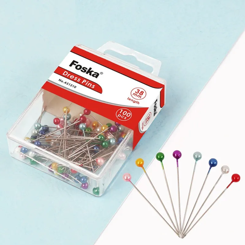 Foska - Καρφίτσες Με Κεφάλι 38mm 100 Τεμάχια AS1210