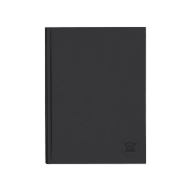 Adbook - Τηλεφωνικό Ευρετήριο Simple, 12x22 cm 100 Σελίδες, Black E-1004