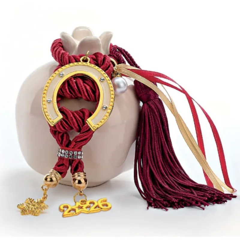 Adorex - Γούρι Κεραμικό Ρόδι Με Πέταλο EG-23393