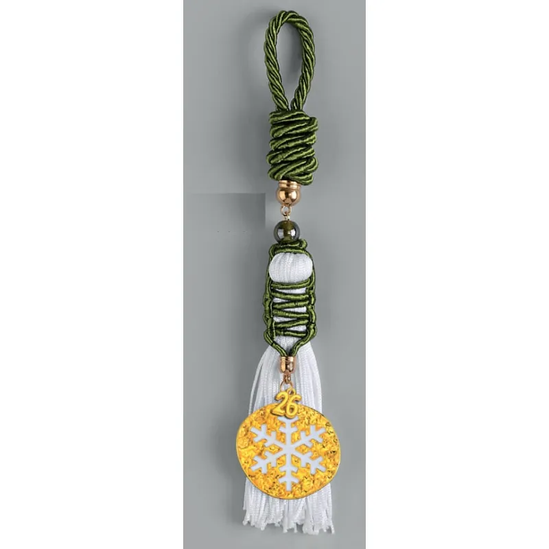 Adorex - Γούρι Με Μεταλλικό Χρυσό Με Χιονονιφάδα EG-25097