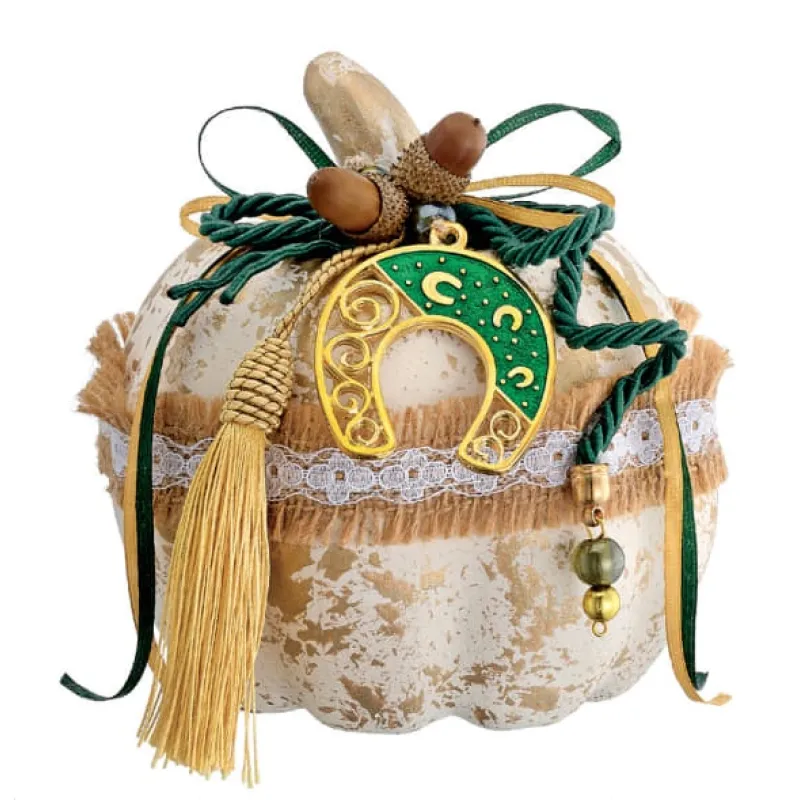 Adorex - Γούρι Με Κεραμική Κολοκύθα Και Πέταλο EG-25144