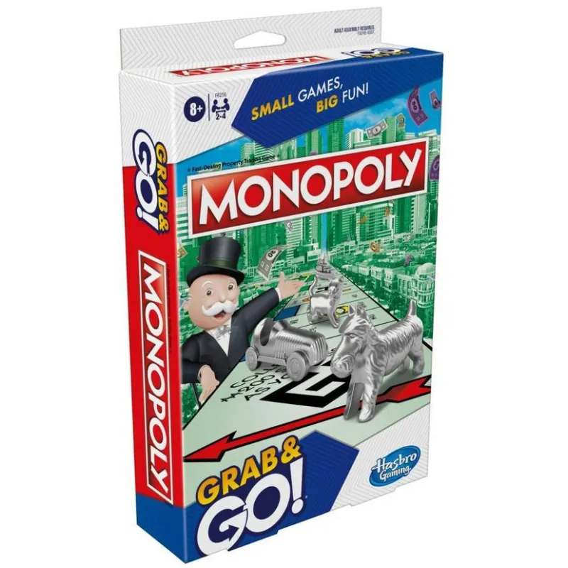 Hasbro - Επιτραπέζιο - Grab And Go, Monopoly F8256