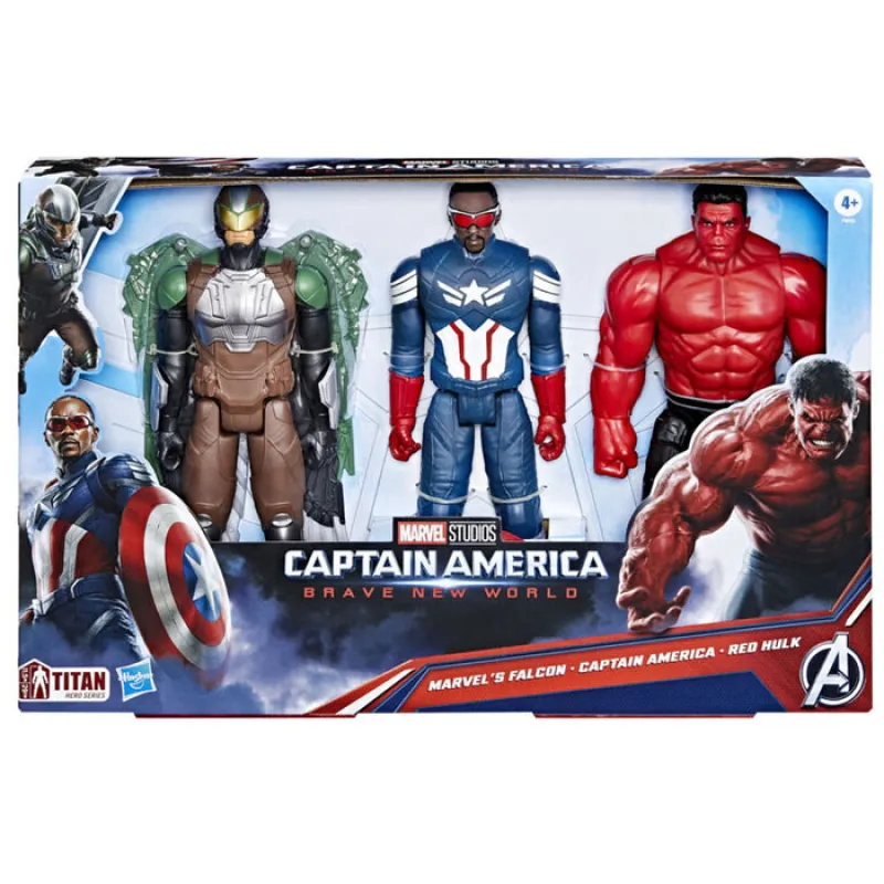 Hasbro - Marvel Avengers, Captain America Brave New World Titan Hero Series 3 30εκ F9295
