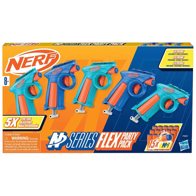 Hasbro Nerf - N Series Flex Party Pack, Εκτοξευτές F9839