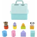 Fisher Price -  Pet Pals Βαλιτσάκι Μεταφοράς με ζωάκια & σχήματα HTW93