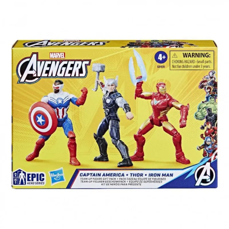 Hasbro - Marvel Avengers Epic Hero Series 3 Φιγούρες Δράσης 10εκ. Captain America, Thor & Iron Man G0438