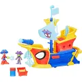 Hasbro -  Spiderman Spidey Amazing Friends, Water-Webs Ahoy Bubble Pirate Ship Toy G0666