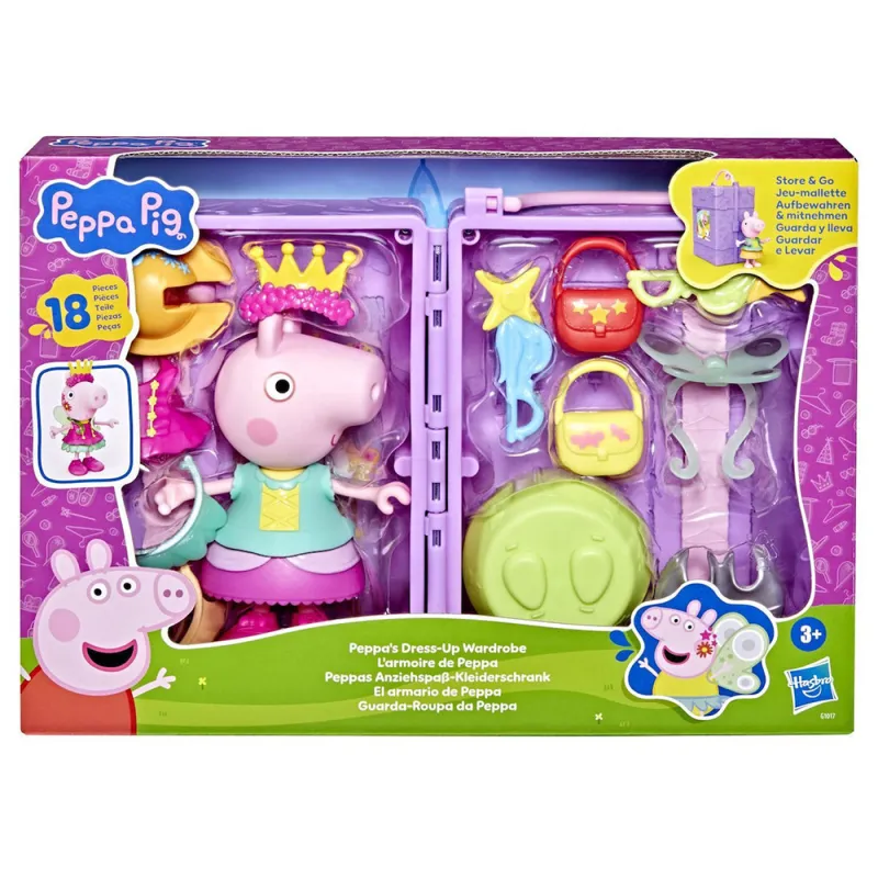 Hasbro - Peppa Pig, Peppa's Dress-Up Wardrobe G1017