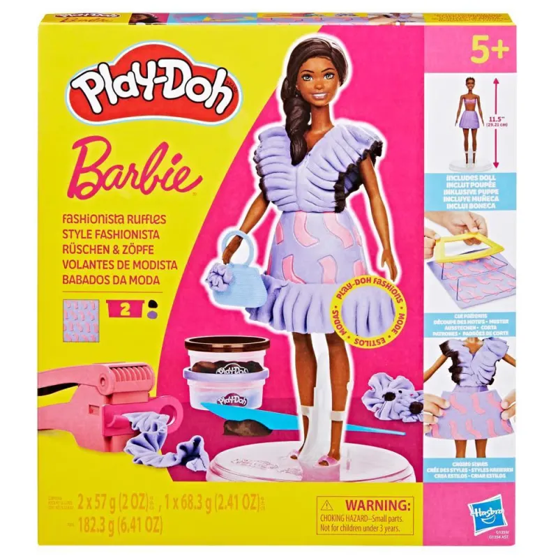 Hasbro Play Doh - Barbie, Fashionista Ruffles G1359 (G1354)