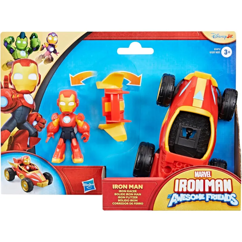 Hasbro - Iron Man Αnd His Awesome Friends Marvel, Iron Racer G1471 (G1257)