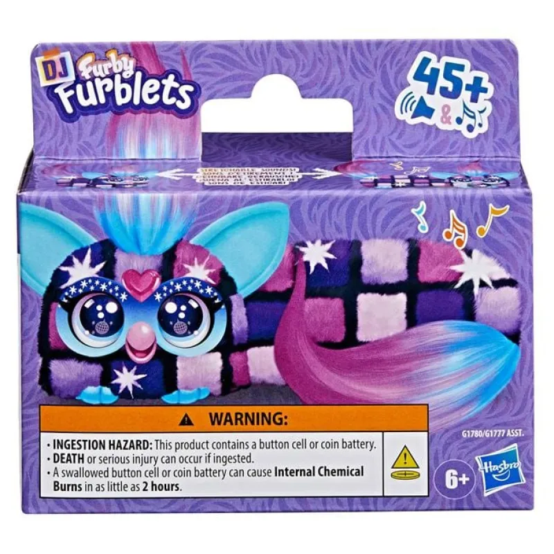 Hasbro - Mini Ηλεκτρονικό Λούτρινο Furby Dj Furblets Dis-Co-Dazz G1780