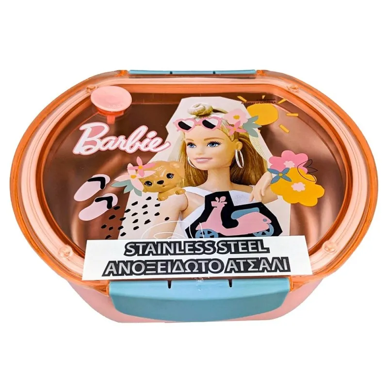 Gim – Δοχείο Φαγητού Ανοξείδωτο, Barbie Collage 680ml 571-19267